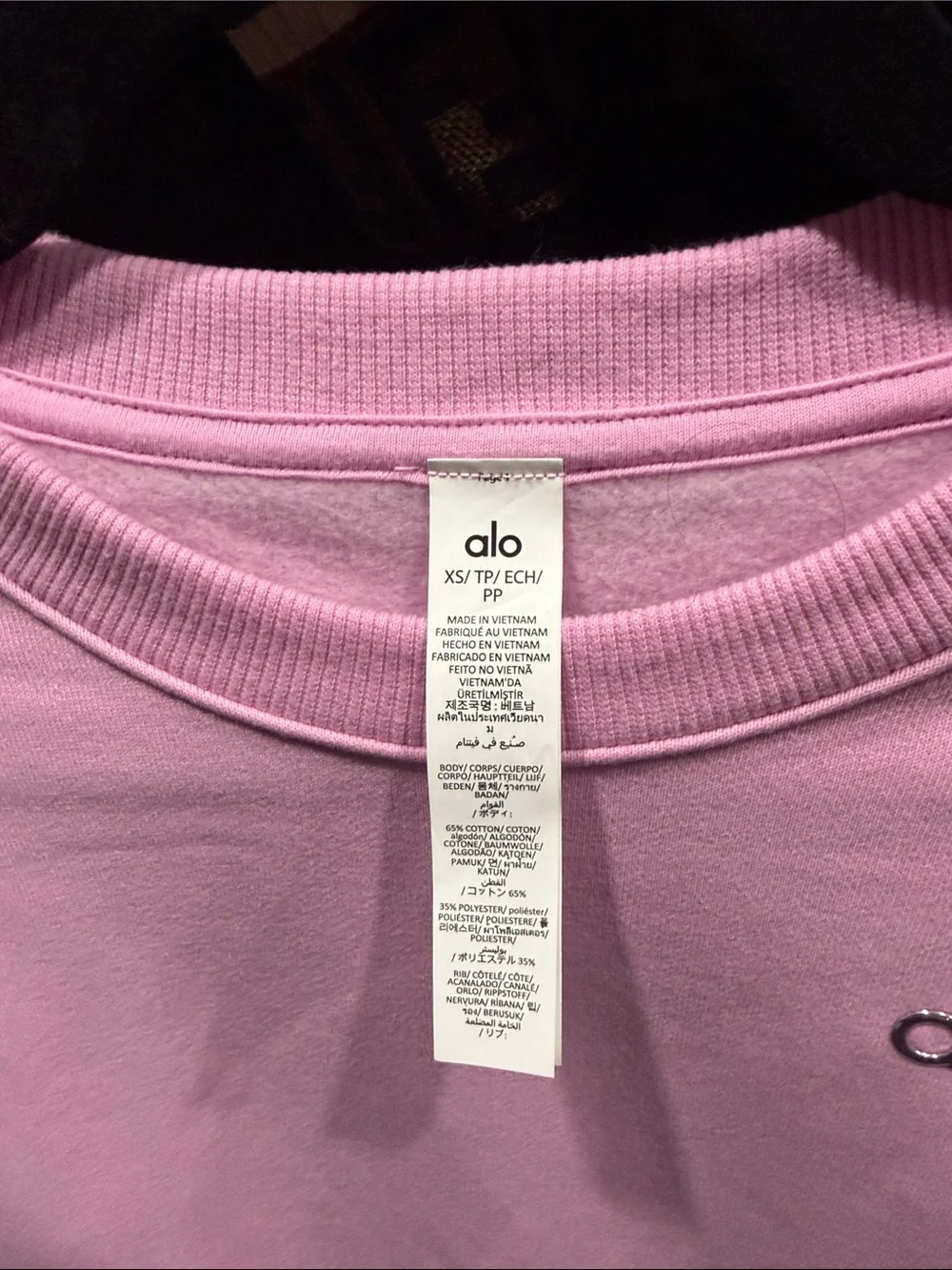 ALO Yoga Pink Crewneck Sweatshirt